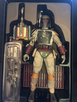 Star Wars Hot Toys Mms312 Boba Fett Rotj Ep6 1:6 Scale Action Figure Sideshow
