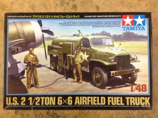 Khs - 1/48 Tamiya Model Kit 32579 U.  S.  2 & 1/2 Ton 6x6 Airfield Fuel Truck