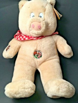 Talking This Little Piggy Went To Market Pig Soft Toy Plush 15 " Battery Operated