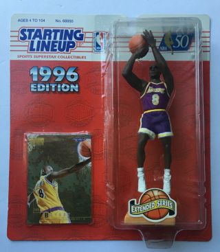 1996 Extended Kenner Starting Lineup Figure L.  A.  Lakers Kobe Bryant Rookie Nba