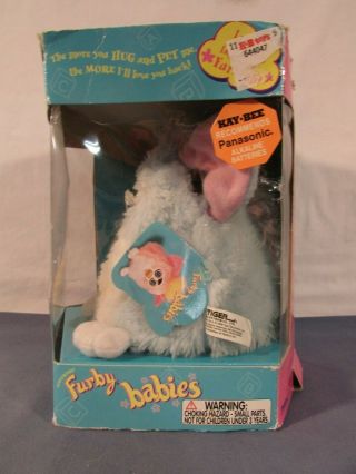 Vintage Furby Babies Blue w/ Pink Hair 70 - 940 2