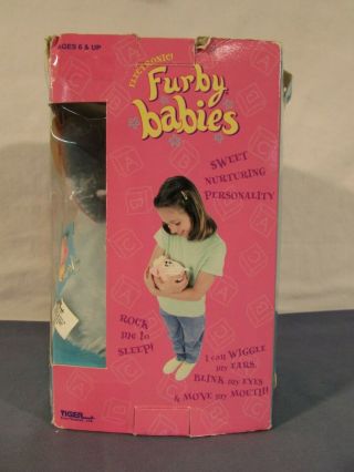 Vintage Furby Babies Blue w/ Pink Hair 70 - 940 3