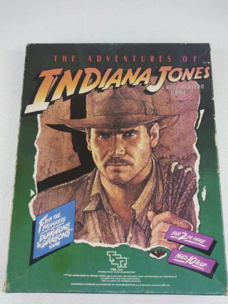 Open Box The Adventures Of Indiana Jones Rpg Role Playing Game Tsr 1984 Complete