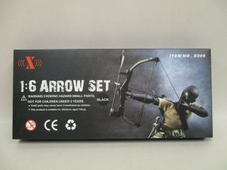 X - Toys 1:6 Scale Bow And Arrow Set W/ Knife For 12 " Action Figures Accessories