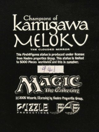 Magic The Gathering MTG Meloku Hasbro First 4 Figures Statue 941/5000 3