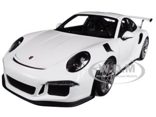 Broken Porsche 911 (991) Gt3 Rs White With Grey Wheels 1/18 By Autoart 78166