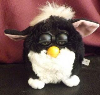 Furby Black With White Green Eyes Not