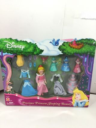Disney Precious Princess Sleeping Beauty Mattel Polly Pocket Set Nrfb 2004