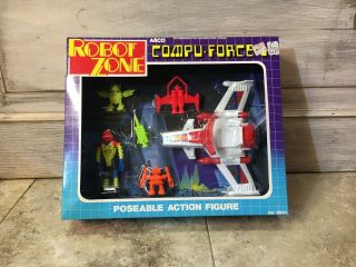Rare Wow Look 1/1 Vintage 1985 Arco Robot Zone Compu - Force Action Figure 5501