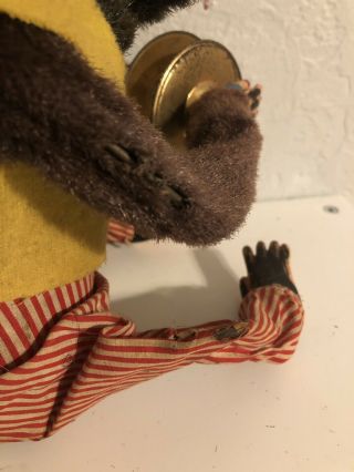 Vintage Musical Jolly Chimp Monkey Toy With Cymbals Parts 5