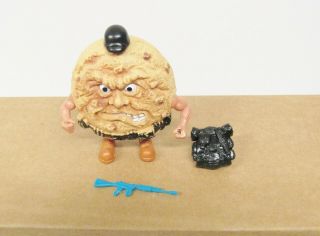1988 Mattel Food Fighters Chip The Ripper Figure Complete Backpack & Gun & Hat