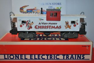 Lionel Standard O Scale Disney Goofy And Pluto Christmasextended Vision Caboose