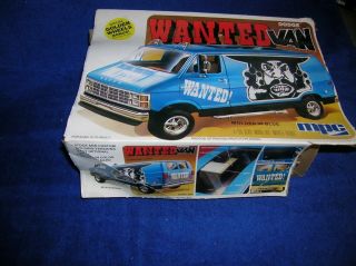 Vintage 1979 Mpc " Wanted " Dodge Van 1/25 Scale Nib Parts