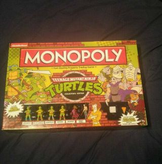 Teenage Mutant Ninja Turtles Monopoly Game Collectors Edition 100 Complete