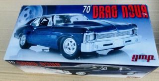 Gmp Ltd Edition 1970 Chevrolet Joy Ride Drag Nova In Dark Blue 1:18