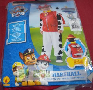 Halloween Dress - Up Costume Outfit Paw Patrol Marshall Small 3 - 4