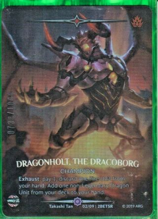 1 X Argent Saga - Dragonholt The Dracoborg - Stamped - Betrayal 0738/1000