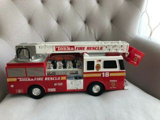Tonka Fire Rescue Truck 18 Motorized 17 " Truck W/lights & Sound