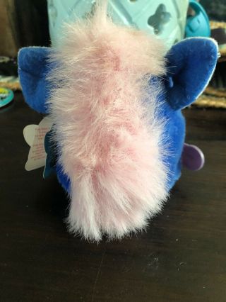 Furby Baby Blue & Pink 1999 Tiger 70 - 940 Blue Eyes White Ears with Tags 5