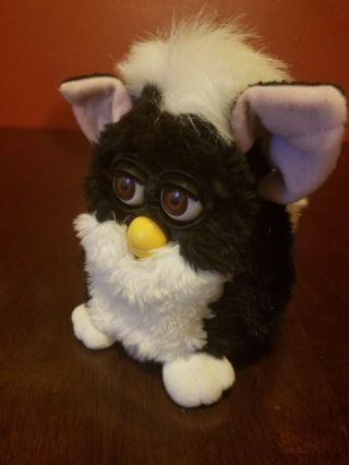 1998 furby black And White 2