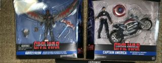 Marvel Legends Series Captain America Civil War With Motorcycle,  Falcon