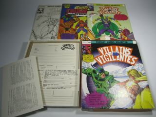 Villains And Vigilantes Box Set By Fgu - Complete Box And Books Vintage