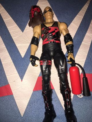 Wwe Mattel Elite Ringside Exclusive Kane 6” Figure With Removable Mask Rare