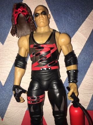 Wwe Mattel Elite Ringside Exclusive Kane 6” Figure With Removable Mask Rare 2