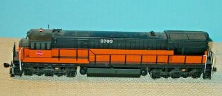 Milwaukee Road Ge U33c Locomotive 5703 - With Dcc - Very Good