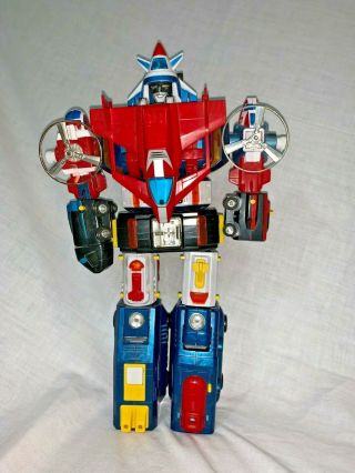 Vintage 1980s Voltron Dairugger Toy Transformer Robot 15 " Tall