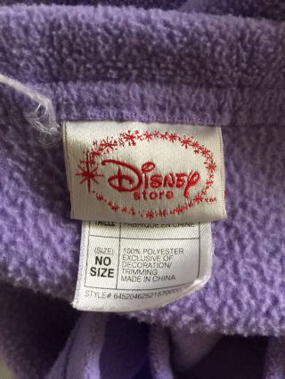 Disney Store THE PRINCESS AND THE FROG Solid Purple TIANA Fleece Throw BLANKET 4