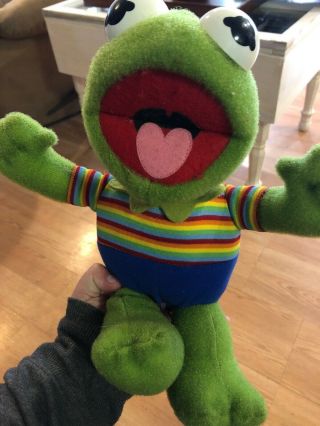 Hasbro Softies Sesame Street Muppet Babies Kermit The Frog Plush Toy 12 "