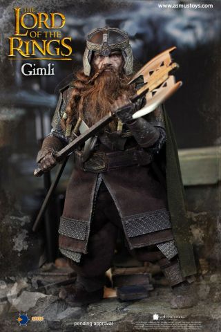 1/6 Lord Of The Rings Gimli Figure Asmus Sideshow Hot Toys Aragorn