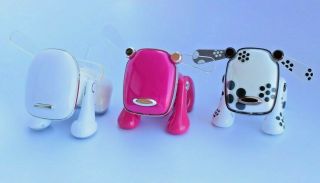 Hasbro I - Dog Electronic Robot White Pink & Dalmatian Speakers 2005 And 2007