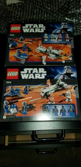 LEGO Star Wars 7913 & 7914 Clone Trooper & Mandalarorian Battle Packs. 2