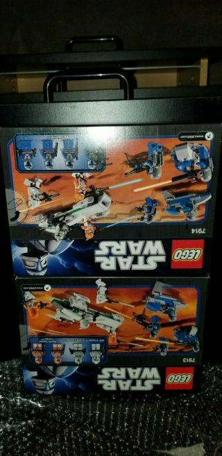 LEGO Star Wars 7913 & 7914 Clone Trooper & Mandalarorian Battle Packs. 7
