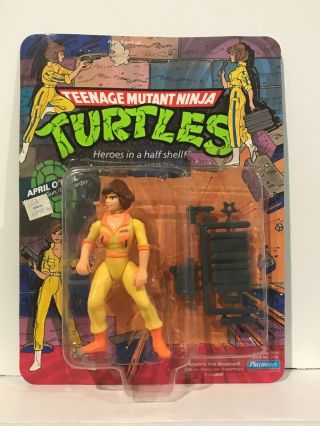 1988 Teenage Mutant Ninja Turtles April I’neil Figure In Package Playmates