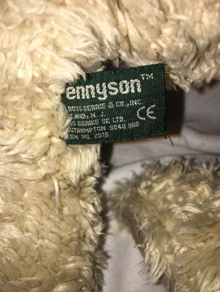 RUSS BERRIE TENNYSON Shaggy Teddy Bear Plush Stuffed Animal 16 