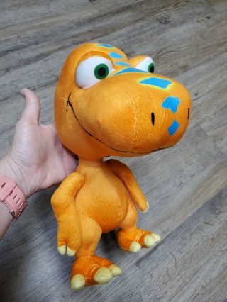 Dinosaur Train Jim Henson Pbs Buddy 12 " Orange Plush Stuffed T - Rex Euc Ships $0