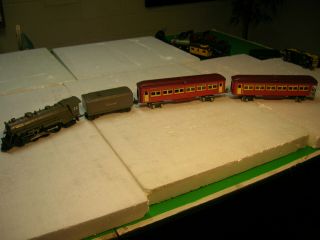 Pre War Lionel Train Set 1666e With Passenger Cars 609 611