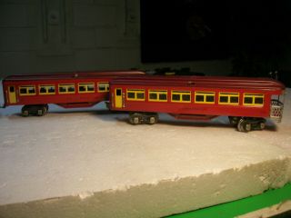 Pre War Lionel Train Set 1666E With Passenger Cars 609 611 3