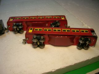 Pre War Lionel Train Set 1666E With Passenger Cars 609 611 4