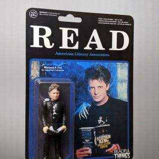 Michael J.  Fox - Read Poster - Readful Things - Action Figure - Stephen King