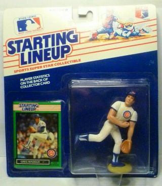 1989 Greg Maddux - Starting Lineup - Slu - Sports Figurine - Chicago Cubs