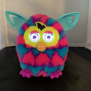 Furby Boom Electronic Interactive Toy 2012 Pink Blue Hearts See Details