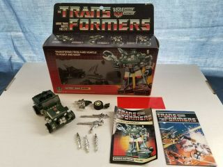 Transformers G1 Hound - Complete,  Instructions - Hasbro,  Vintage