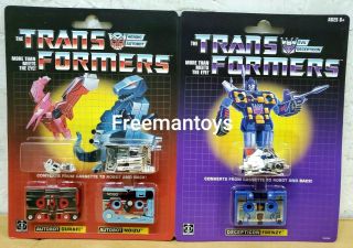 Hasbro Transformers Vintage G1 Mini - Cassettes Frenzy,  Gurafi,  Noizu 3 Pack