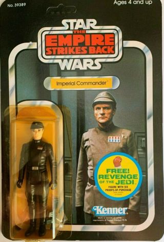 1982 Vintage Star Wars The Empire Strikes Back Imperial Commander 48 Back