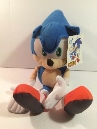 Nanco Sega Sonic The Hedgehog Plush Doll 13 "
