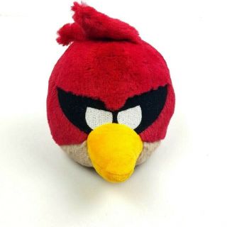 Angry Birds Plush Red Bird Stuffed Animal 5 " Commonwealth Toy No Sound